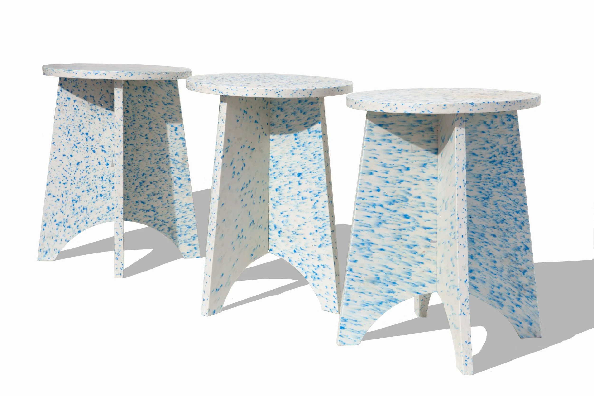 Fully-Recycled Outdoor Stool Table - FN | Fine Functional Furniture